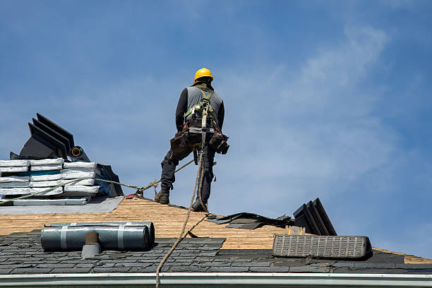 Professional Roof Replacement technician working in Andover, NH